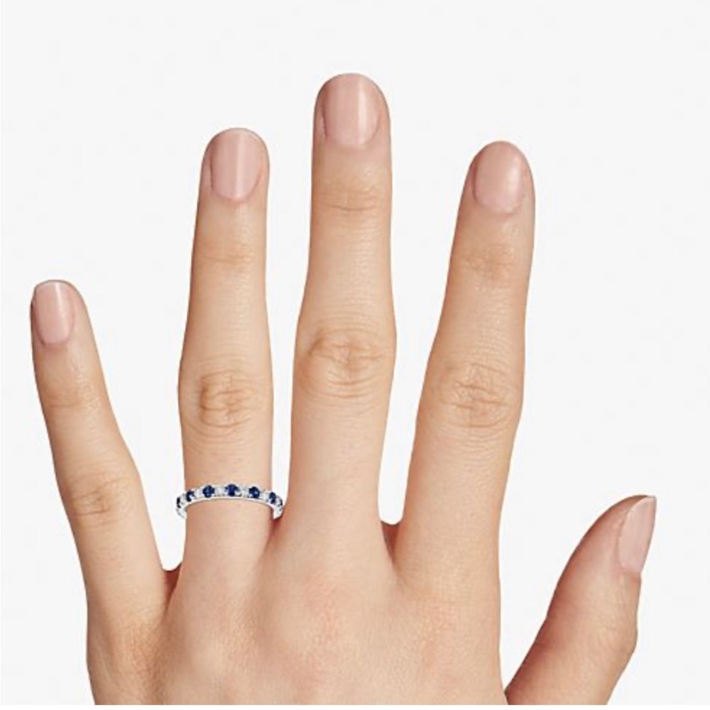 Luna Sapphire Wedding band